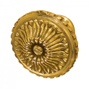 Türknauf Messing außergewöhnliche Form gold